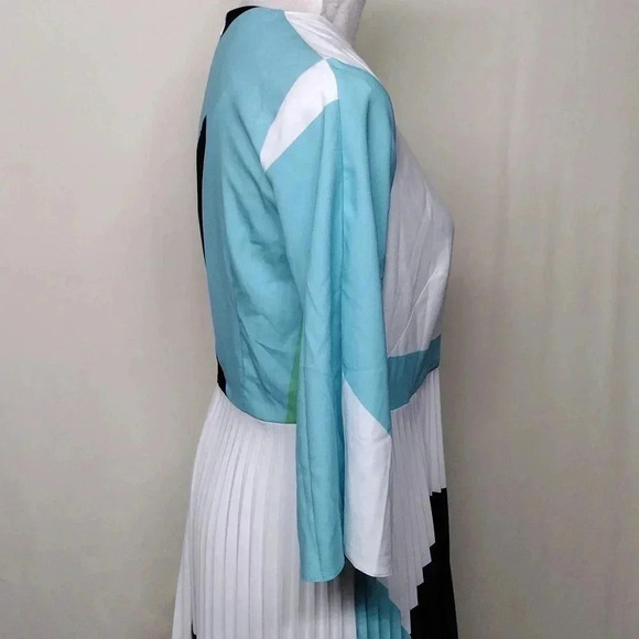 Closet London Stunning New Wrap Dress Size 10 - Geometric Flowy Design - Picture 8 of 15